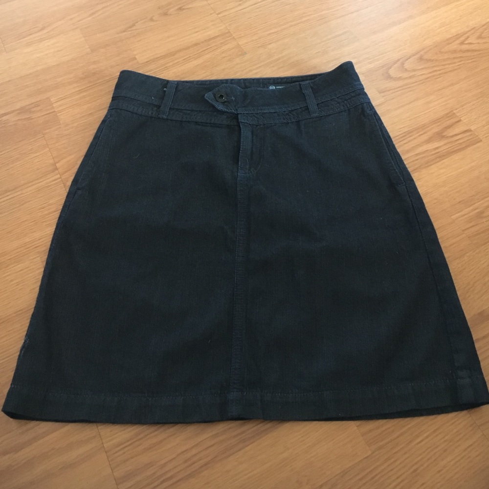 Not quite knee length denim skirt