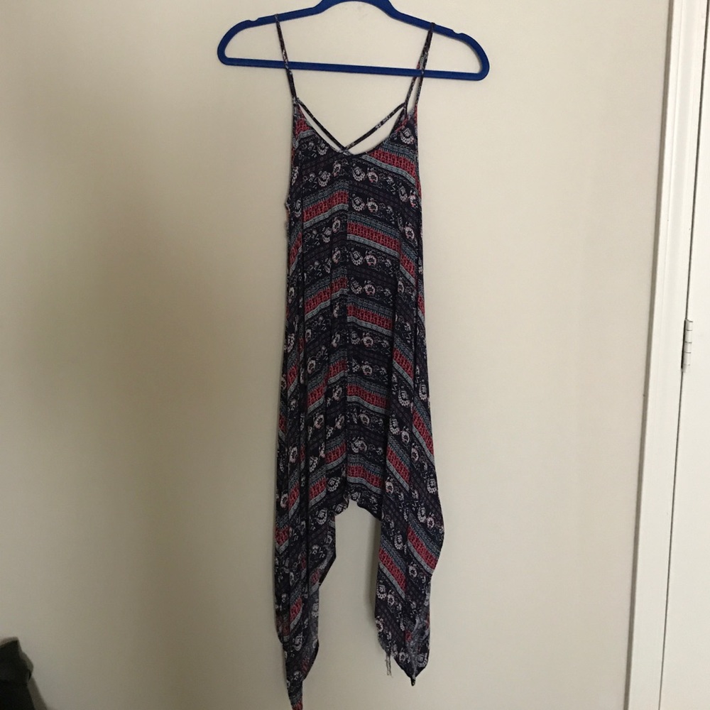 Shark bite cut dress