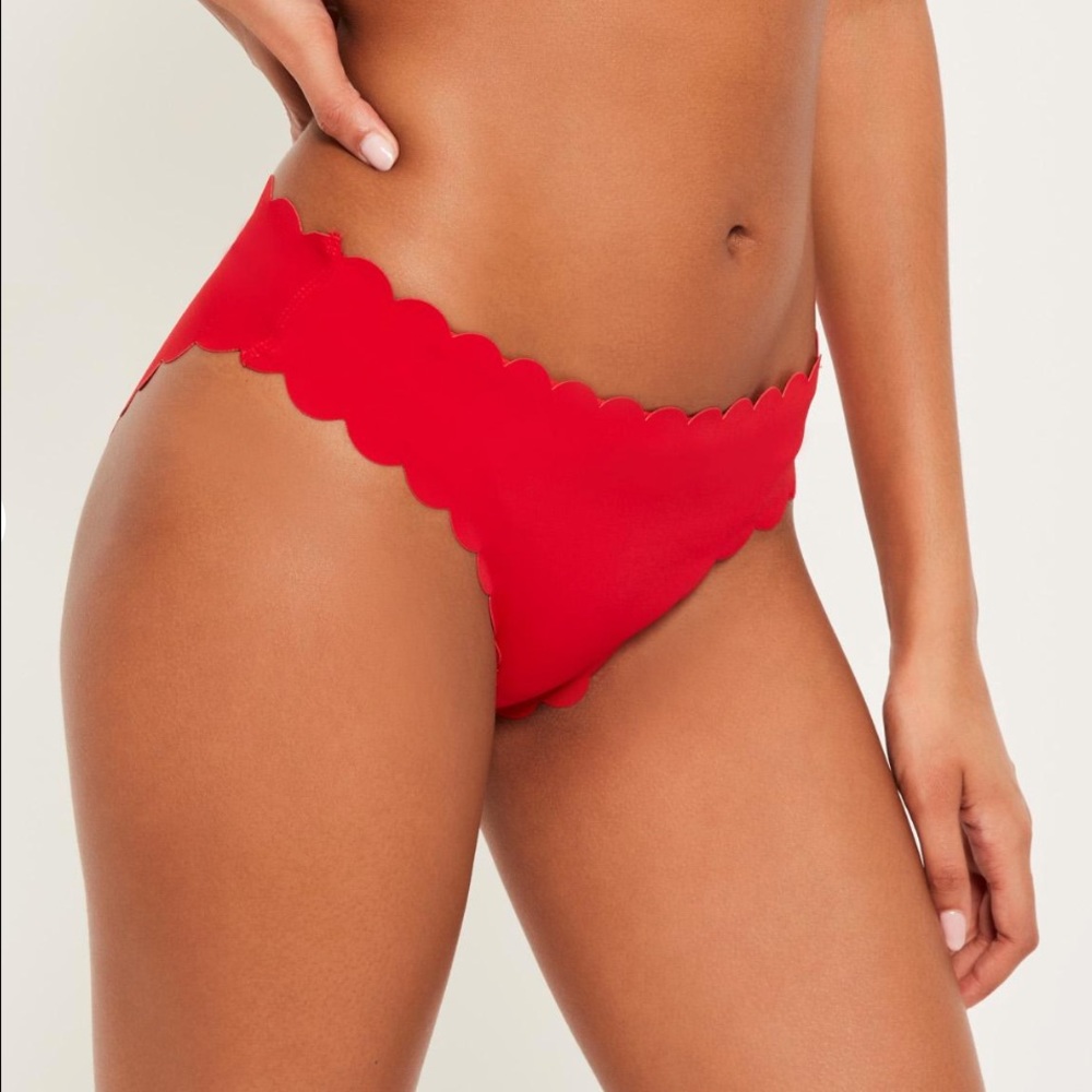 Red Missguided Bikini Bottoms