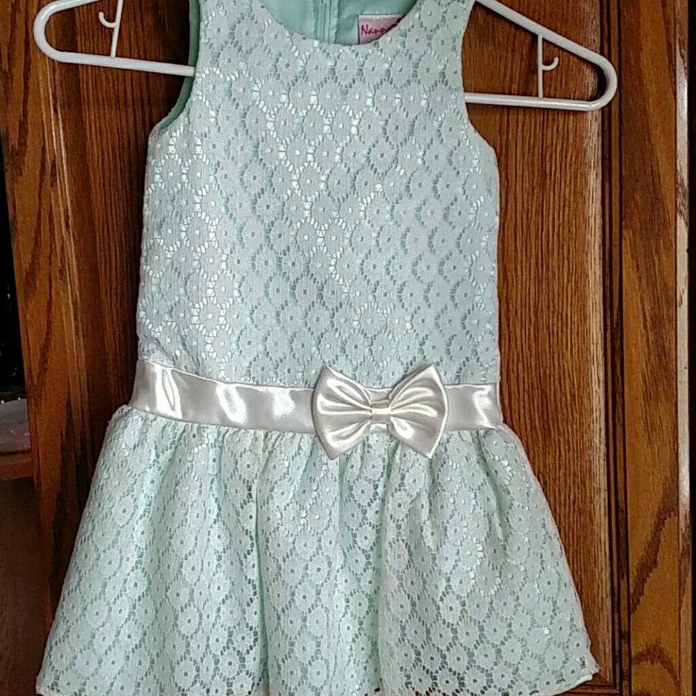 Lace crochet satin dress