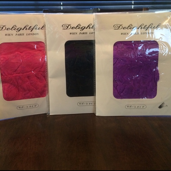 Beautiful colored thigh high nylons! - Picture 2 of 2