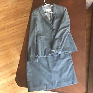 Banana Republic Stretch Charcoal Suit