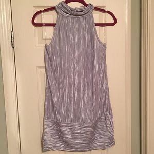 Metallic never worn high neck tank top size L