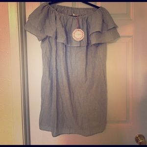 Umgee Off The Shoulder Dress Tunic Medium Spring