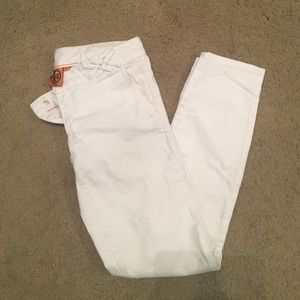 Tory Burch Skinny Crop White Jeans