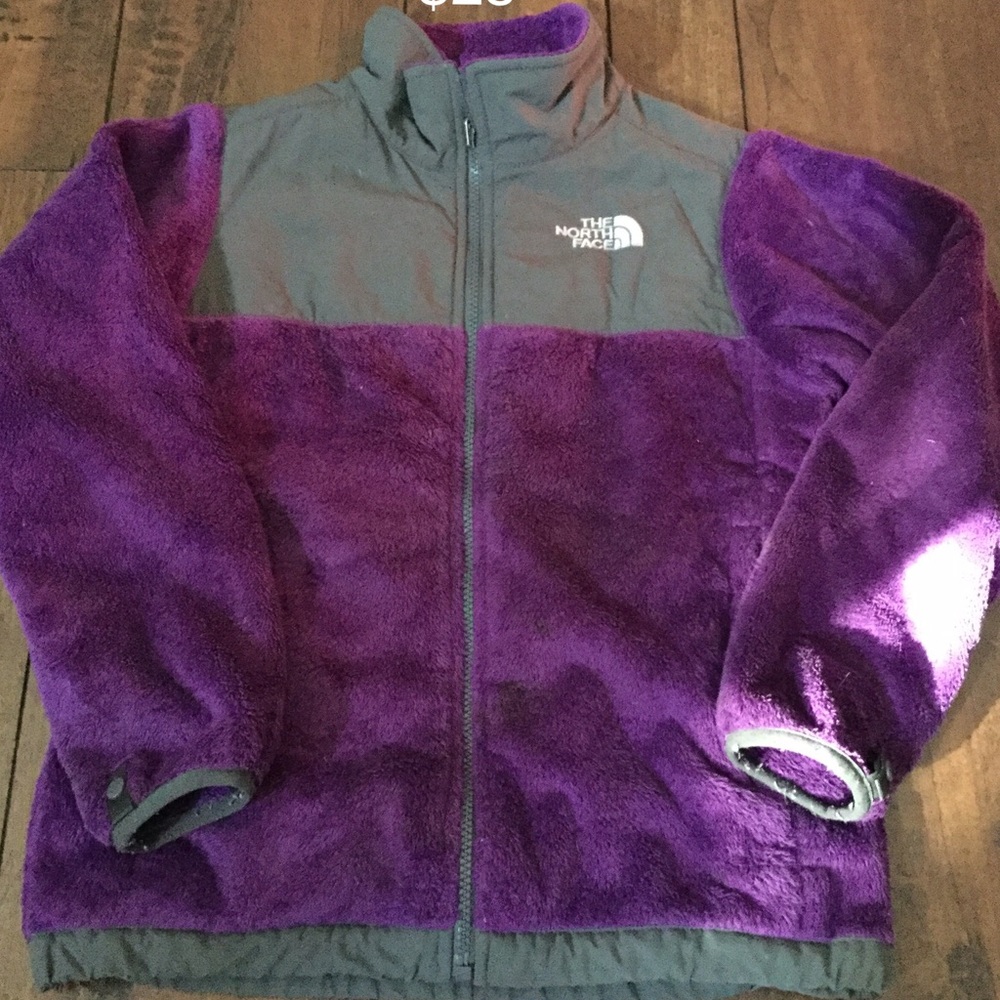 Girls North face fleece size medium 10-12