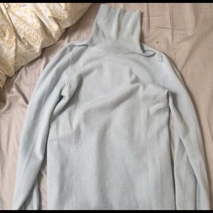 Ann Taylor Cashmere turtleneck in Robin's Egg blue