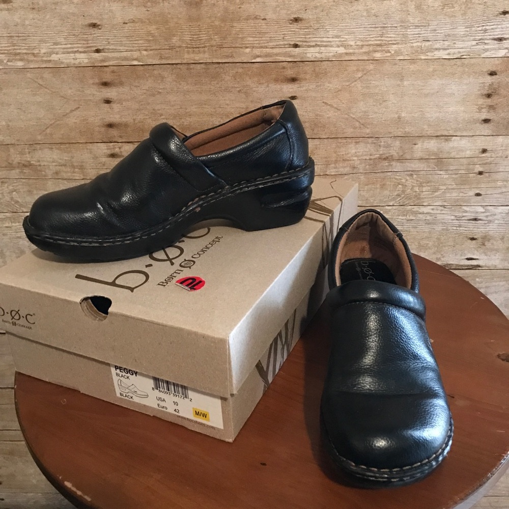 EUC! b•o•c Born Concept Peggy Leather Mules