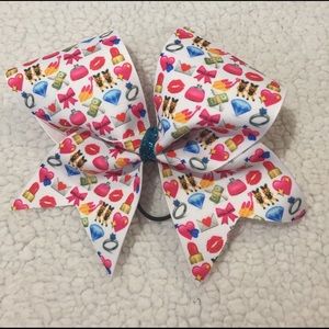Emoji Cheer Bow
