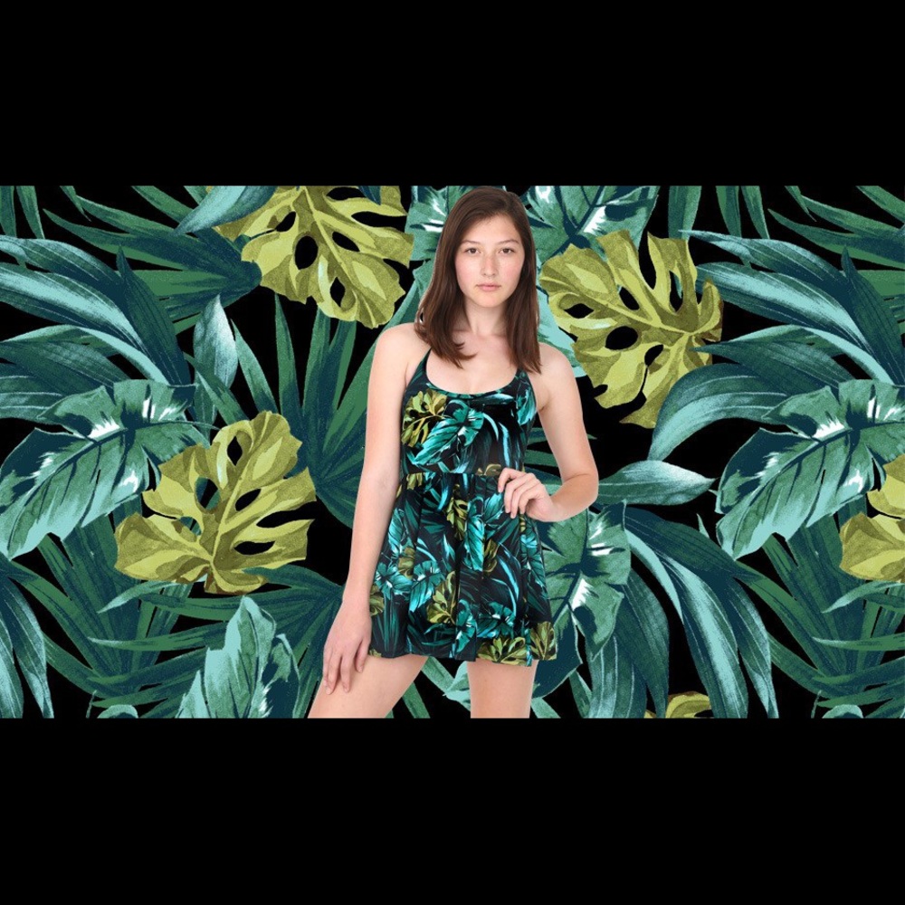 AMERICAN APPAREL JUNGLE PRINT DRESS