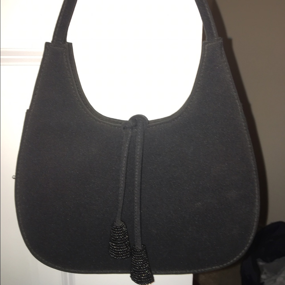 Black clutch bag