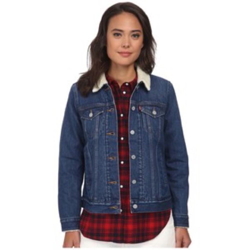 Levi Sherpa Boyfriend Jacket