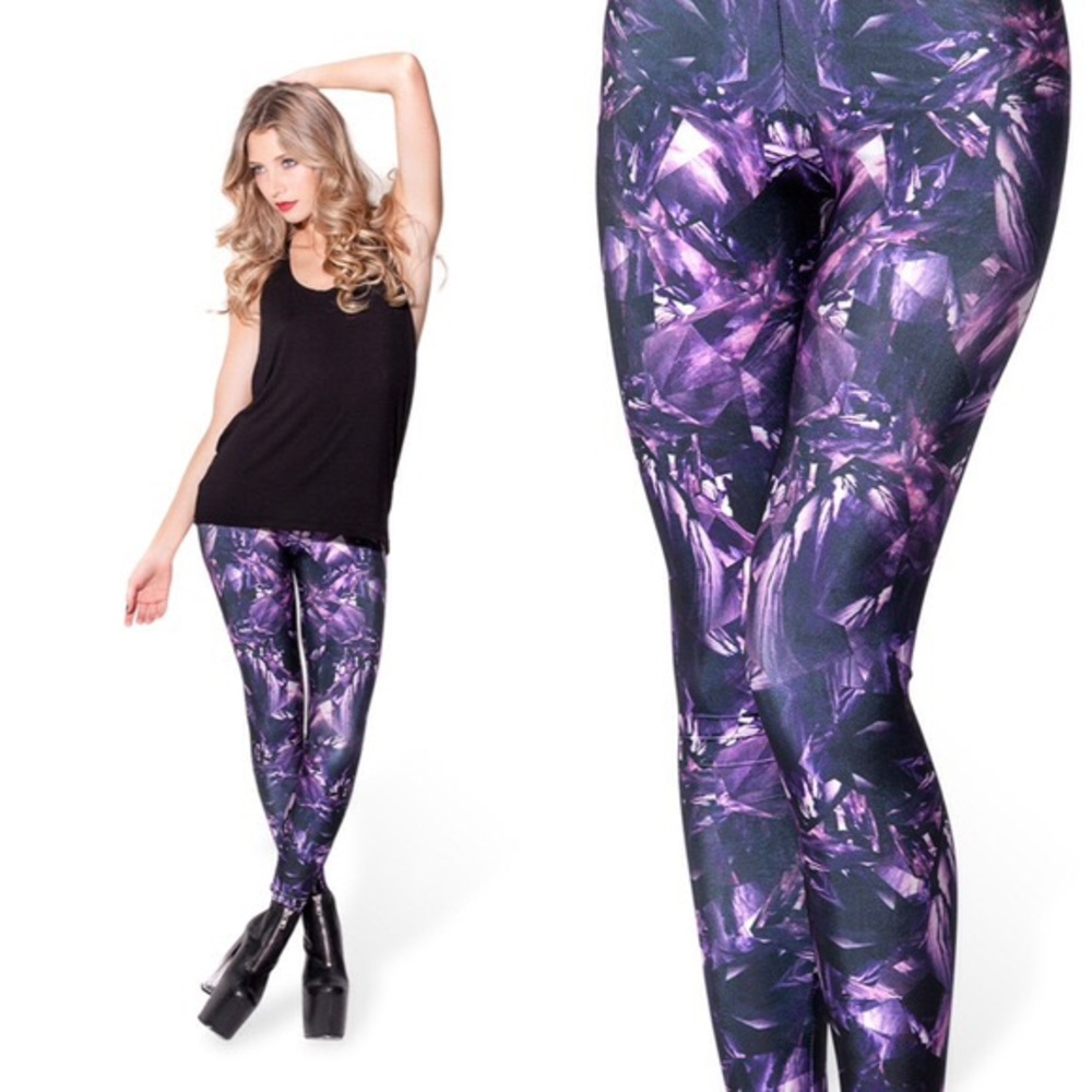 Black Milk Amethyst Leggings size L never worn!