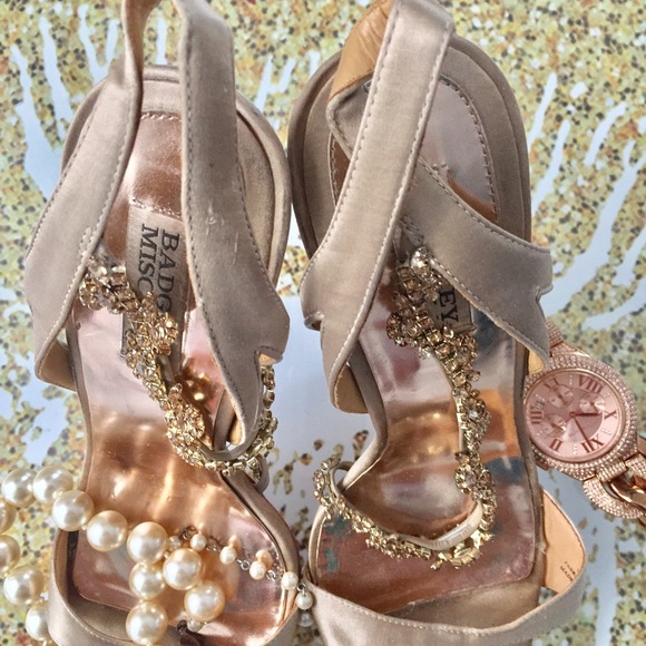 ❤️HP Badgley Mischka Crystal Forrester Heels❤️ - Picture 3 of 5