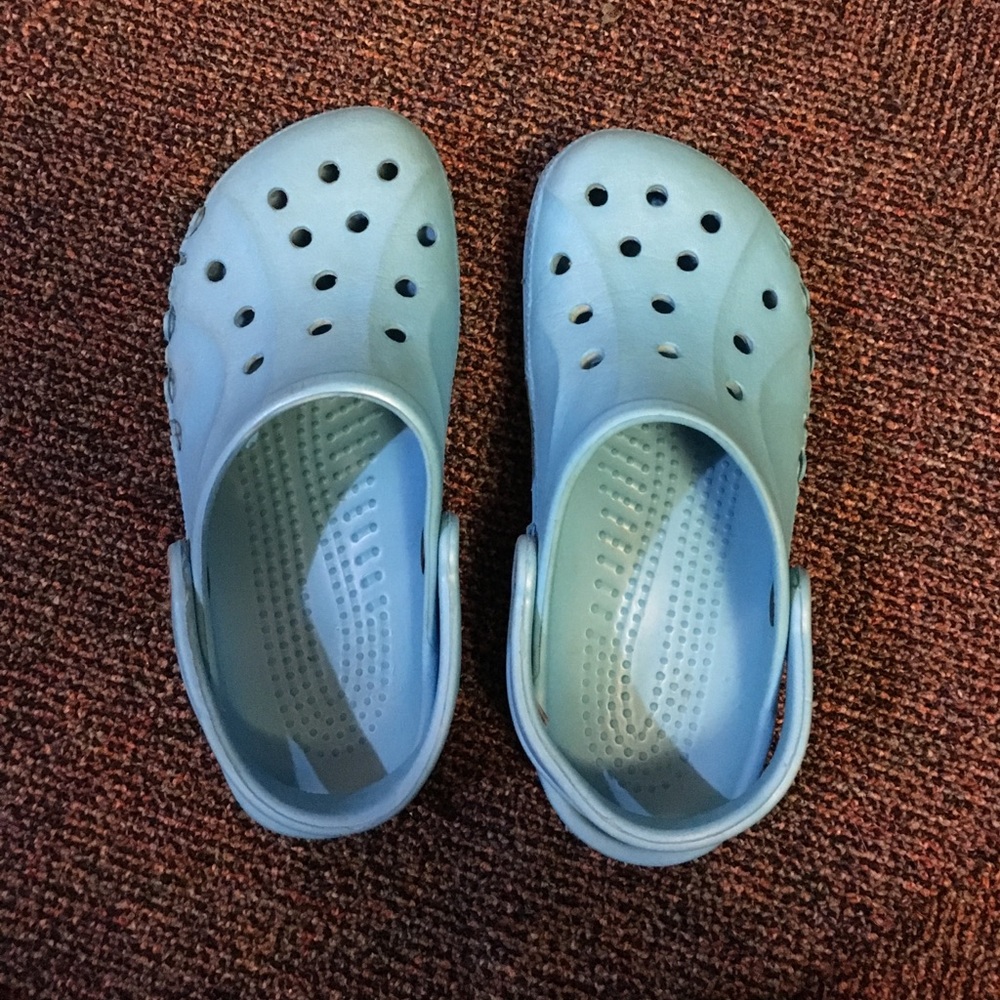 Light blue Crocs