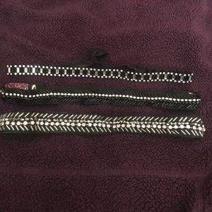 Bundle of Black and Silver Headbands