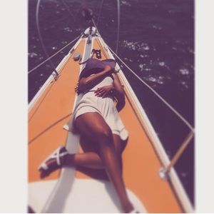 Forever 21 heather cream skater dress