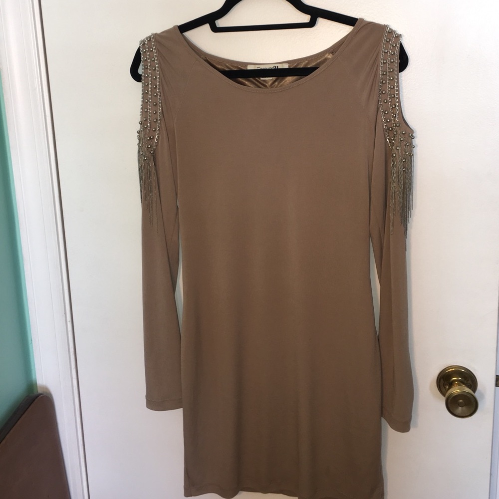 Forever 21 nude dress. WORN ONCE!