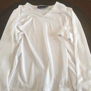 Long sleeve white soft susan graver size 3X