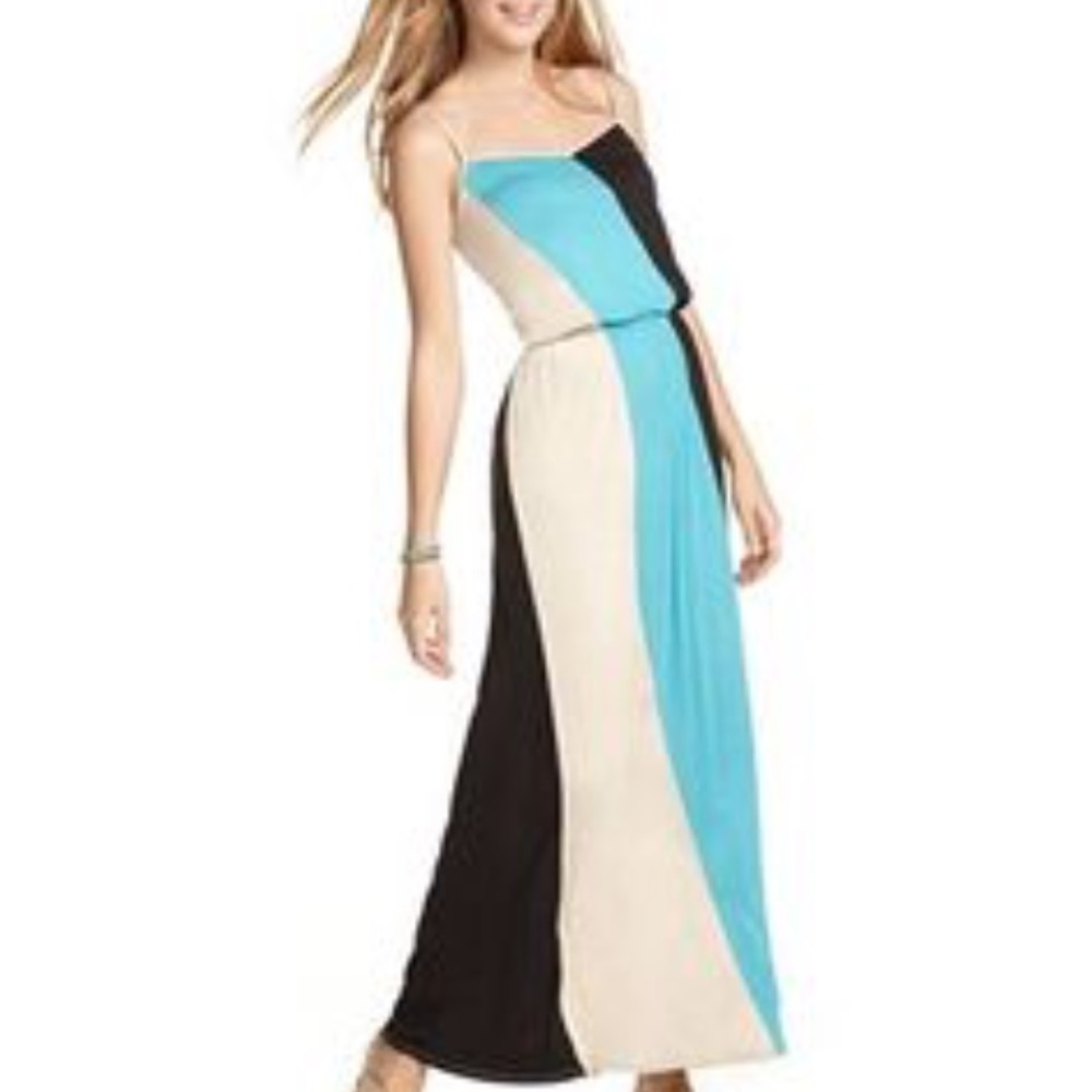 Colorblock maxi dress