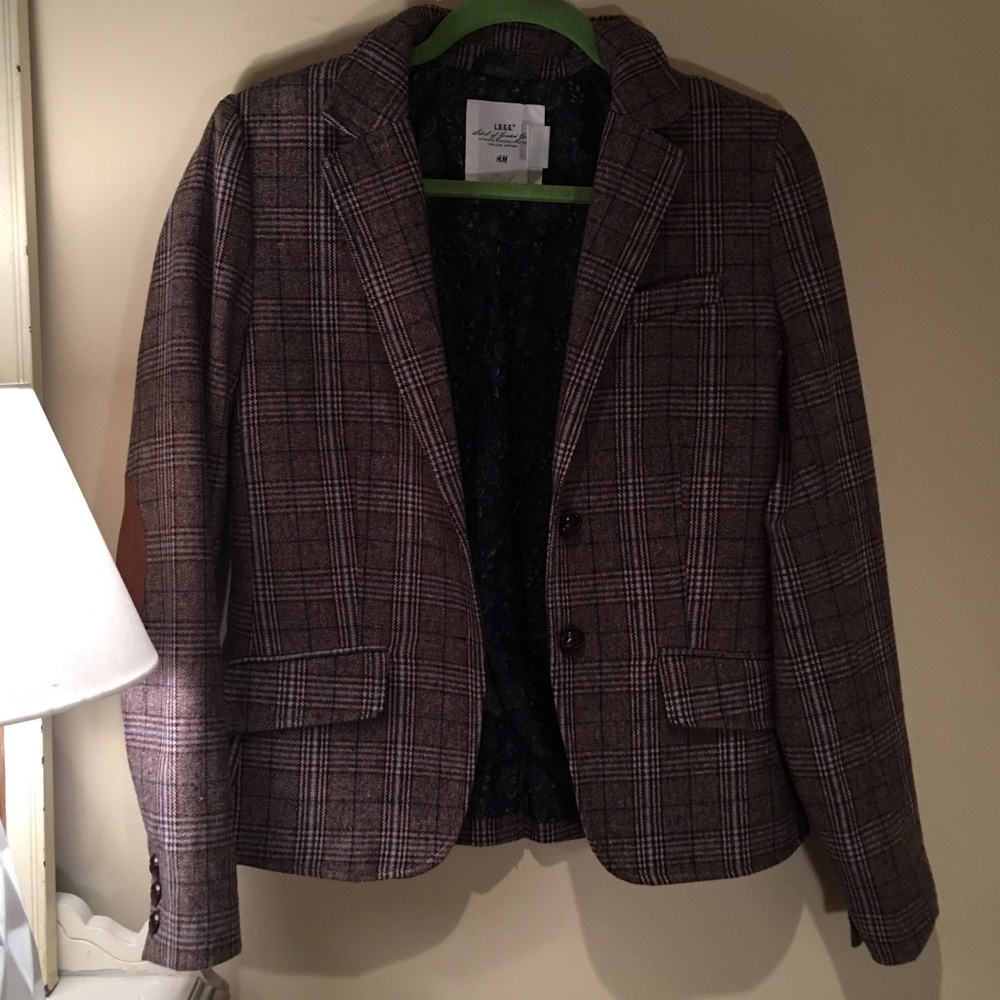 Houndstooth Boyfriend Blazer - Size 6