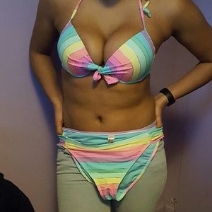 Rainbow bathing suit