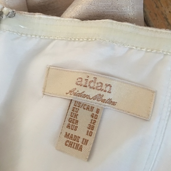 Gold strapless mini dress - Picture 3 of 3