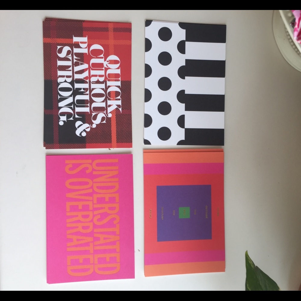 Set of 12 Kate spade postcards