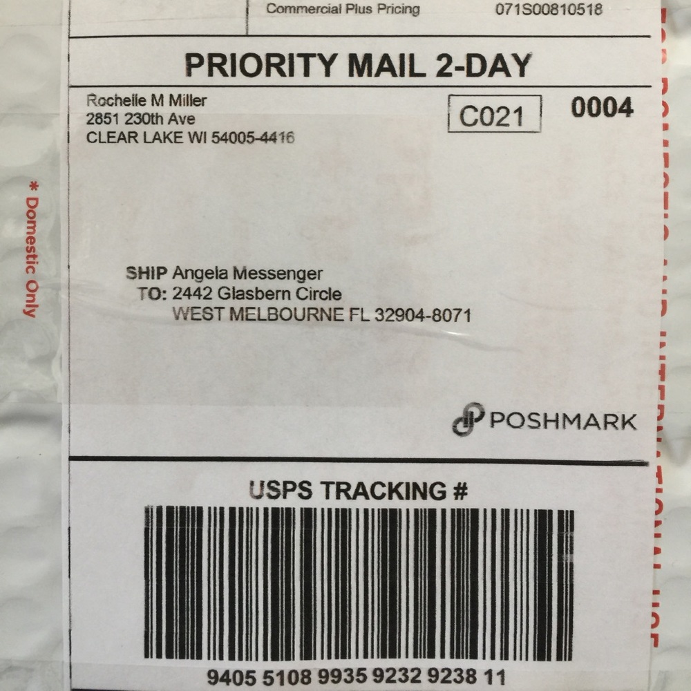 Proof of shipping for @angelanlee