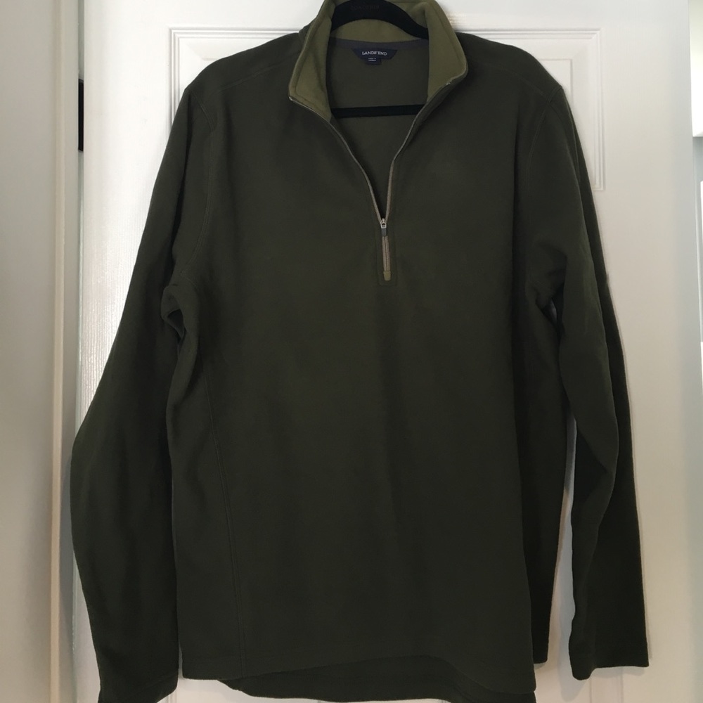 Lands End fleece Men's Large NEW