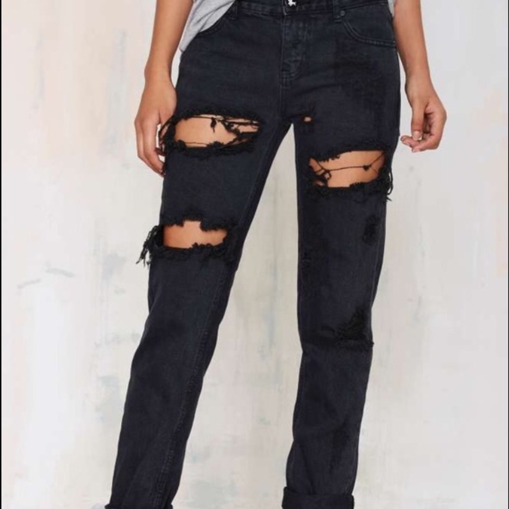 ▪️SOLD▪️NWT One Teaspoon Awesome Baggies Fox Black