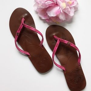NEW Roxy Bali Flip Flop in Pink - Size 7