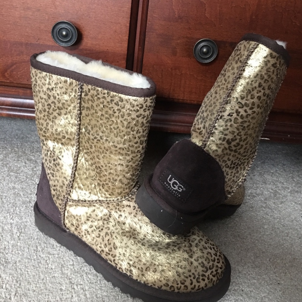 Never worn! Cheetah fur UGG boot size 7