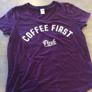 👆🏻☕️VS Pink Coffee First tee shirt