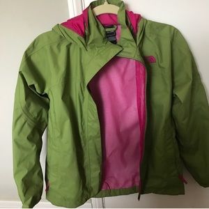 girls north face rain coat