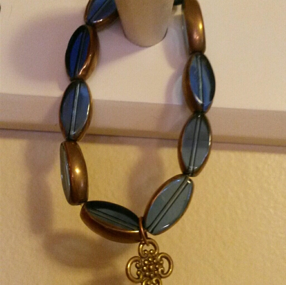 Blue and Gold bracelet