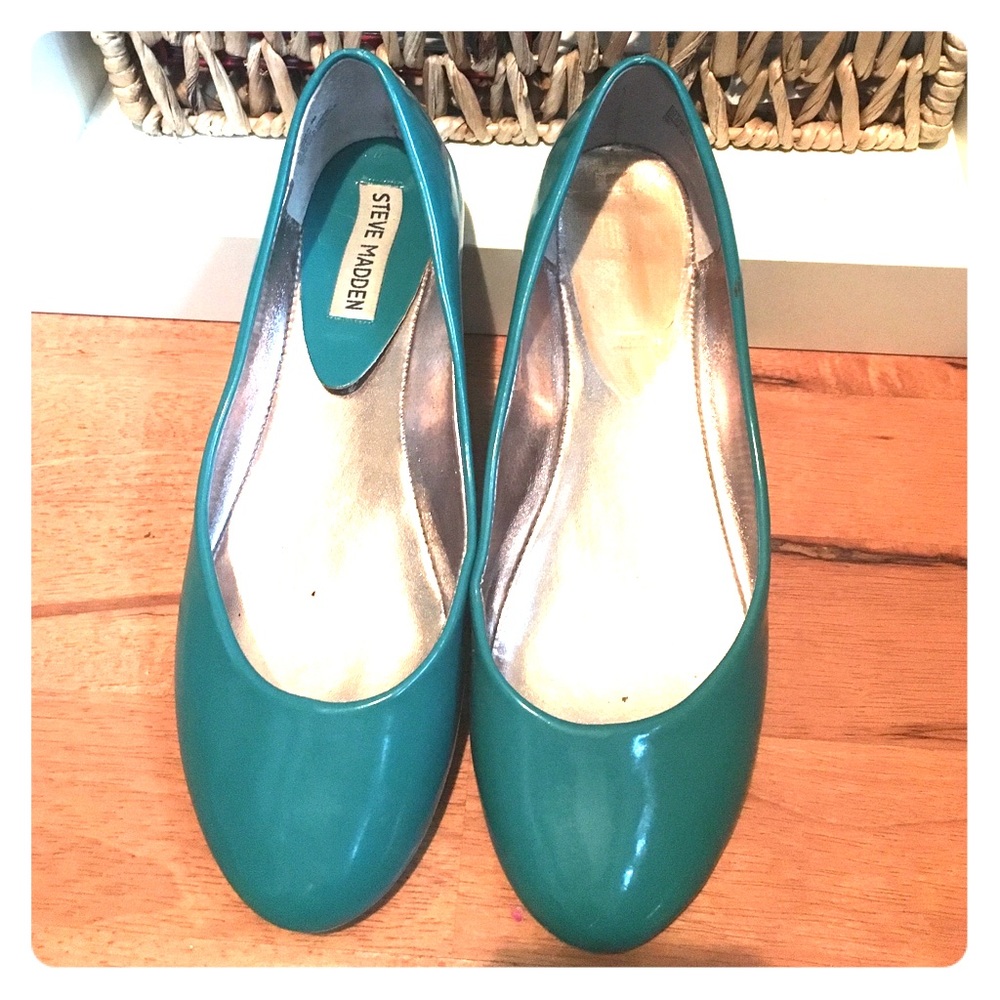 Teal Ballet Flats