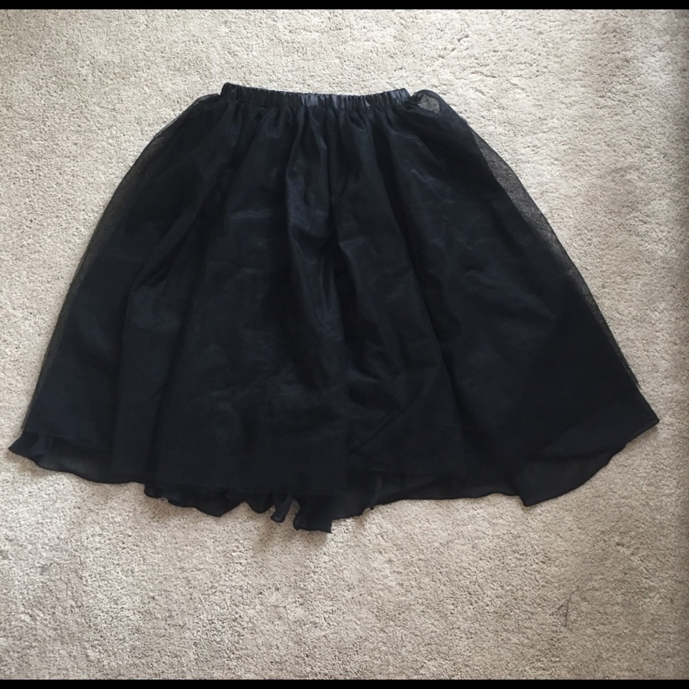 Black tulle skirt one size