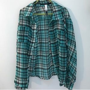 plaid blouse