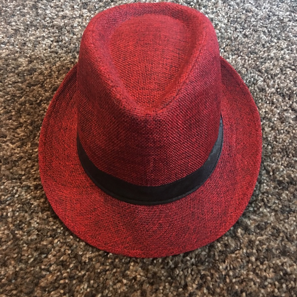 Red Fedora Hat