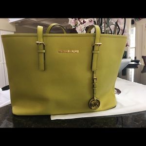 Michael Kors Lime Green Tote