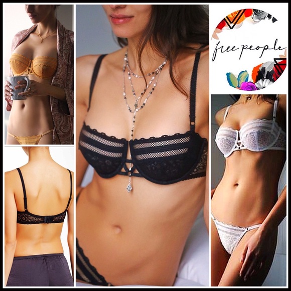 FREE PEOPLE Black Crochet Lace Bra - Picture 6 of 6