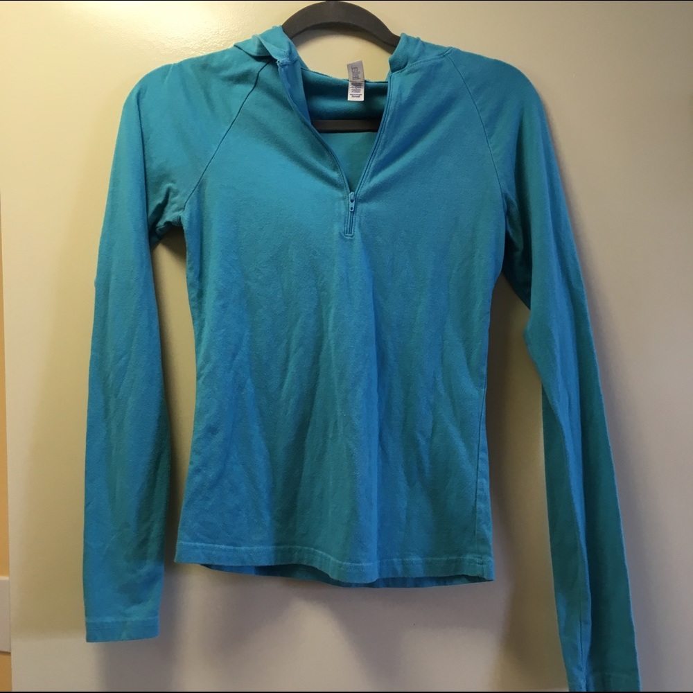 Light blue quarter zip