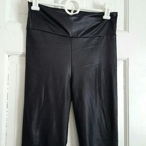 Faux leather leggings