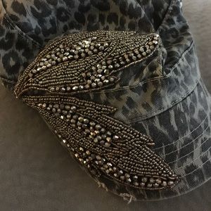 Animal print Buckle hat