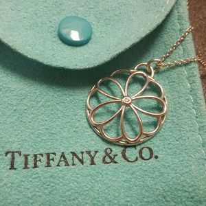 SALE! Tiffany &Co Sterling silver & diamond flower