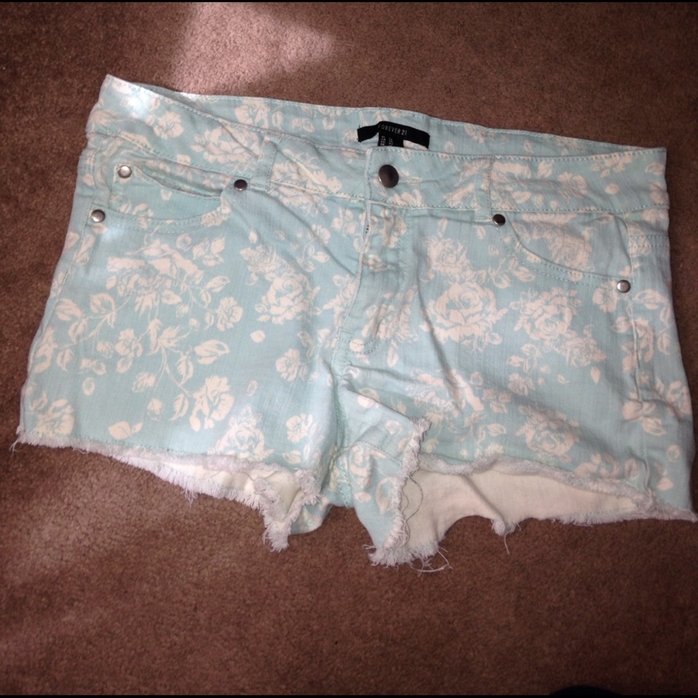Light blue Forever 21 shorts