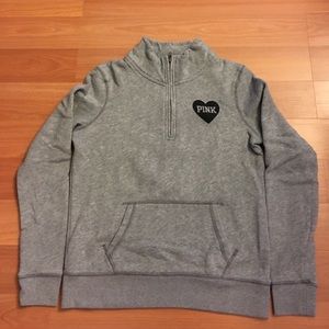 Sold! Pink Victoria's Secret 3/4 zip up Sweatshirt