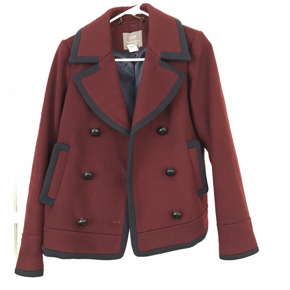 J.Crew tipped peacoat size 2
