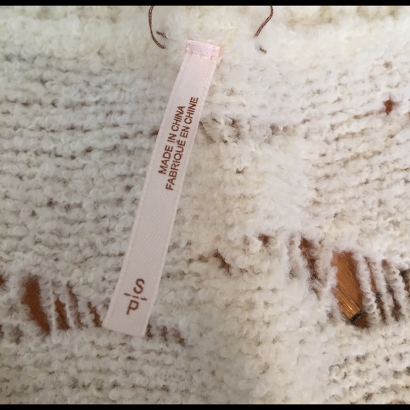 *SOLD*Free People Tattered Sweater - Picture 2 of 2